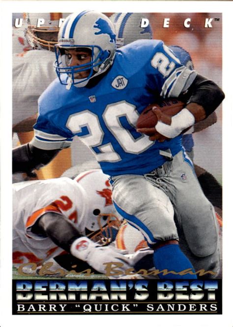 You own 0 100 items 0 Track your collection for free. . Barry sanders upper deck card